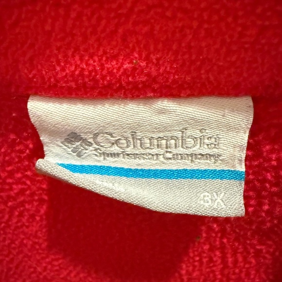Columbia Women’s Full Zip Fleece Jacket Coral Pink Pockets Colorful Size 3X - Picture 3 of 3